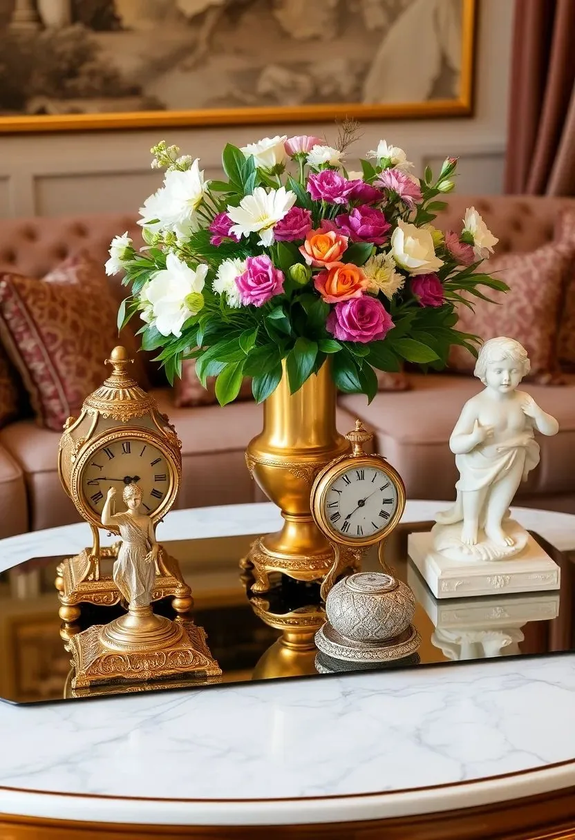 چیدمان روی میز وسط سلطنتی