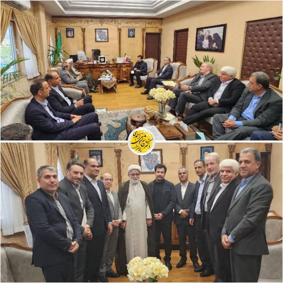 نشست احمدی با معاون رئیس‌جمهور و مدیرعامل سازمان تامین اجتماعی کشور