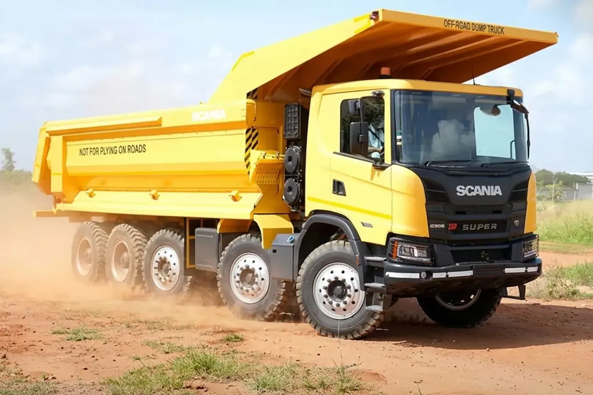 اسکانیا G560 سوپر، کمپرسی پنج محور برای کار در سختترین معادن