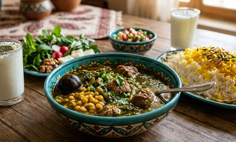 طرز تهیه خورش گیلاخه؛ غذای سنتی کردستان