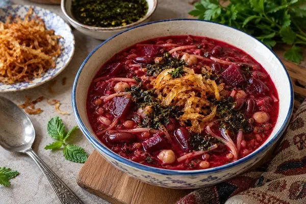 طرز تهیه آش لبو