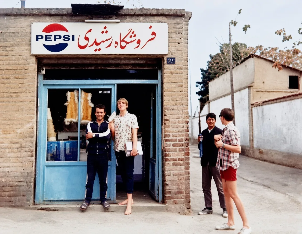 ردپای تهران پیش از انقلاب در نمای آجری فروشگاه رشیدی - چیدانه