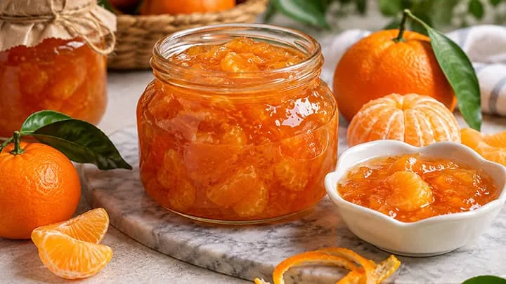 مربای نارنگی خوشرنگ بدون شکرک