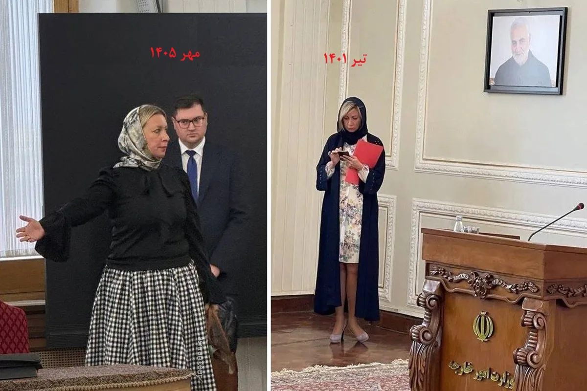 تغییر پوشش سخنگوی وزارت‌خارجه‌روسیه سوژه شد