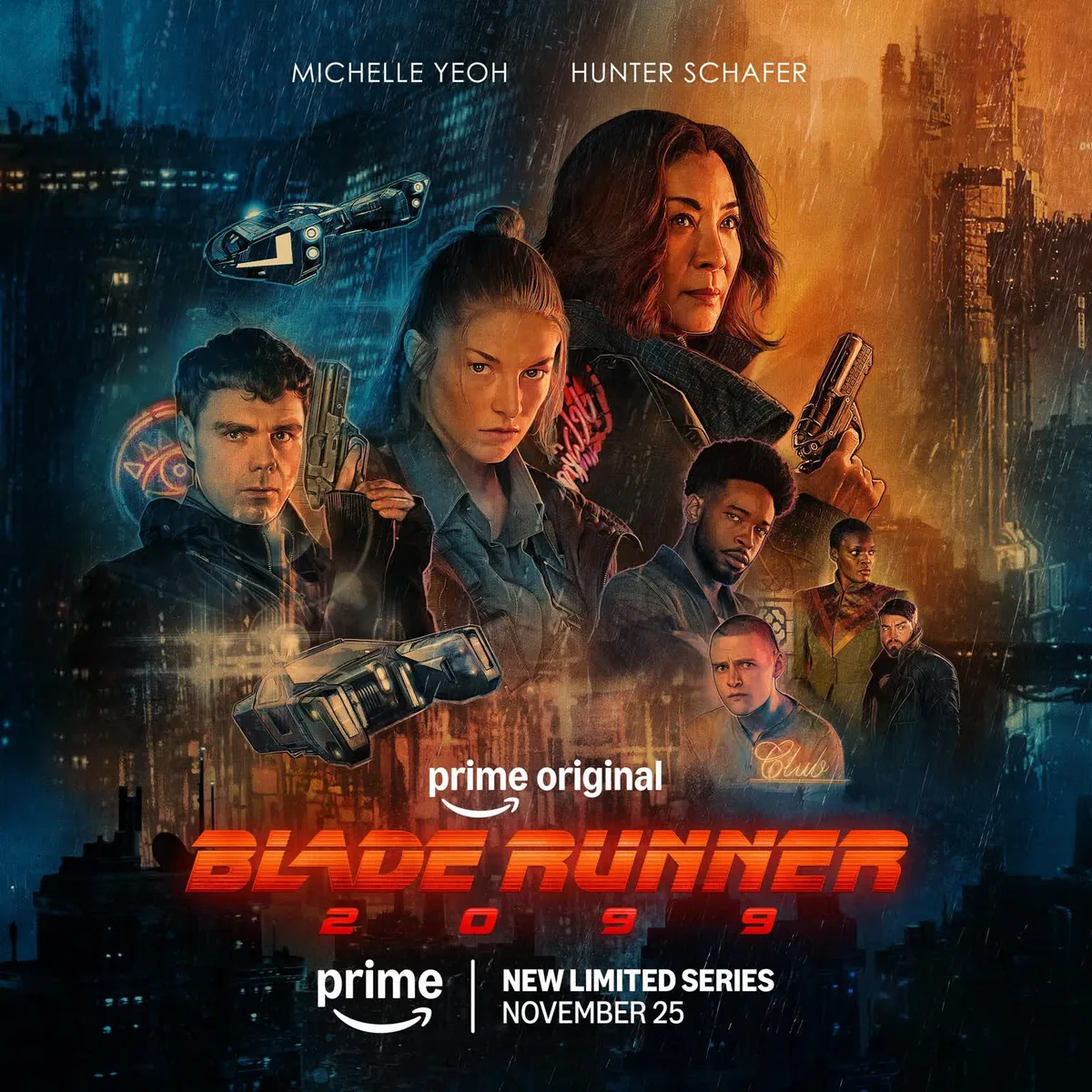 پوستر جدید Blade Runner 2099 با حضور میشل یئو و هانتر شیفر منتشر شد | گیمفا