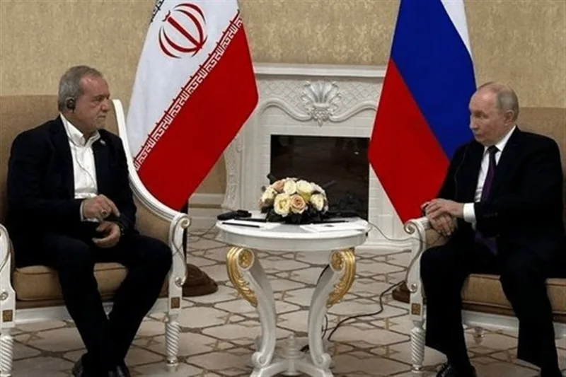 پوتین در دیدار با پزشکیان: سلام من را به رهبر ایران برسانید
