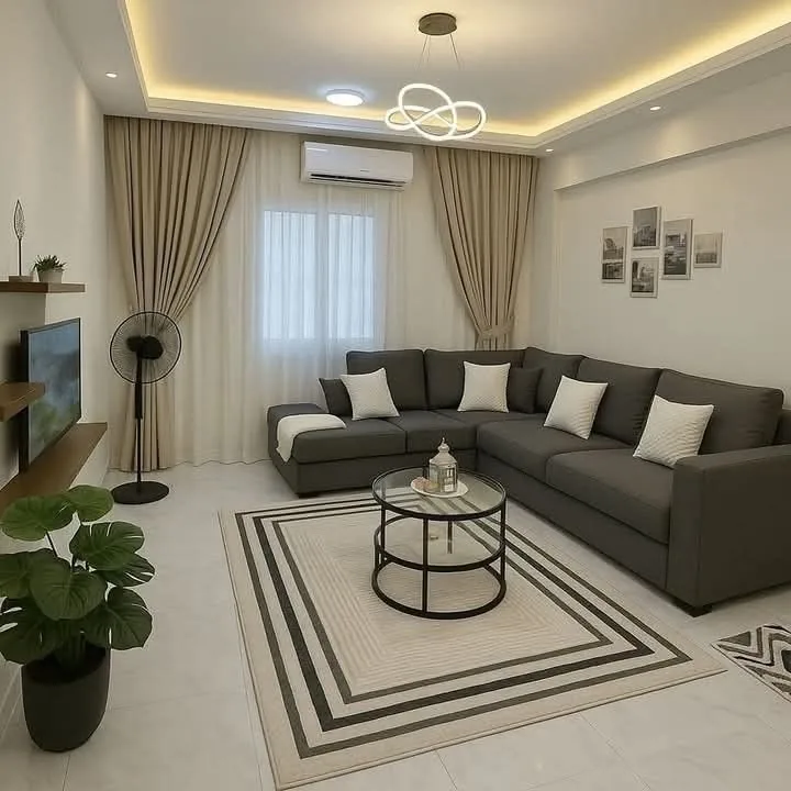 چیدمان با رنگ طوسی
