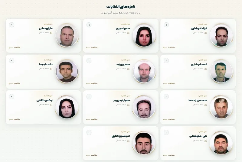 اسامی نامزدهای انتخابات هیأت مدیره اتحادیه طلا و جواهر قزوین