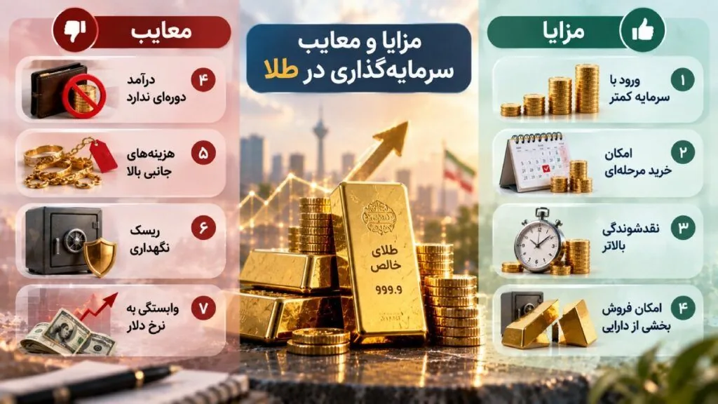 برای سرمایه‌گذاری طلا بهتر است یا مسکن؟