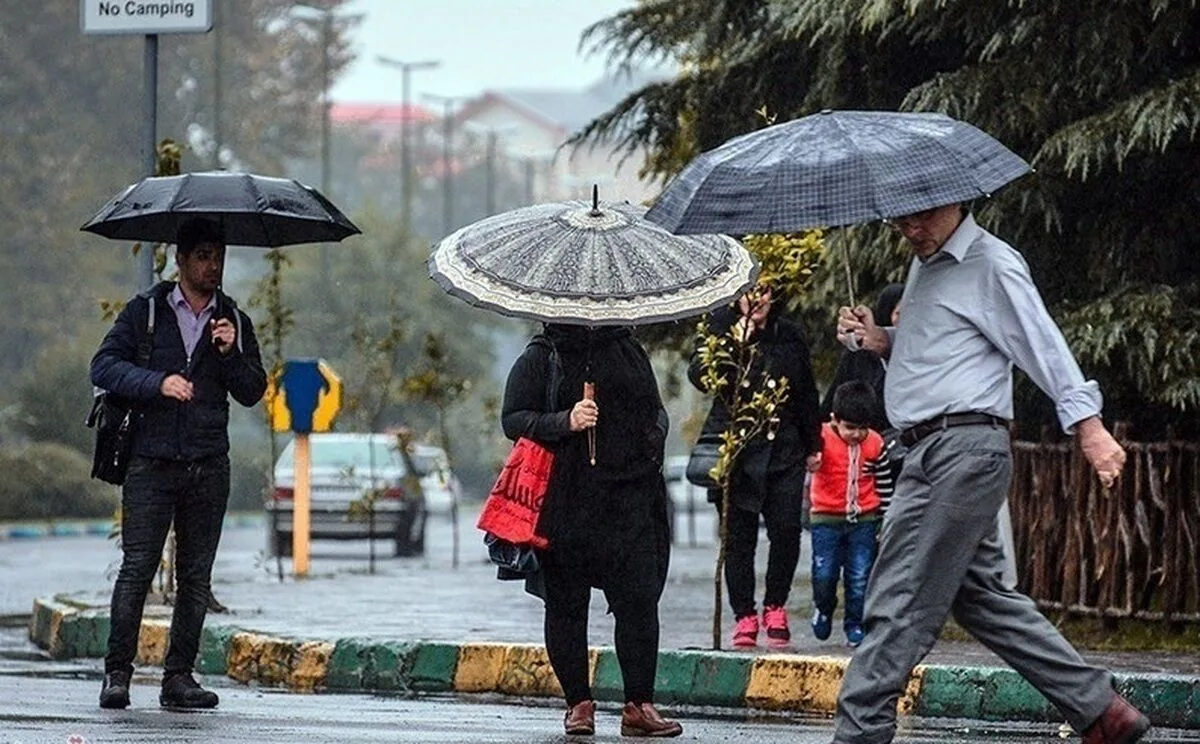 باران و رعدوبرق دربرخی استانها تا اواسط هفته آینده