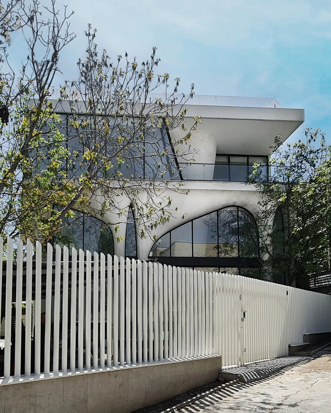 نمای بیرونی ویلای بازیگر در لواسان