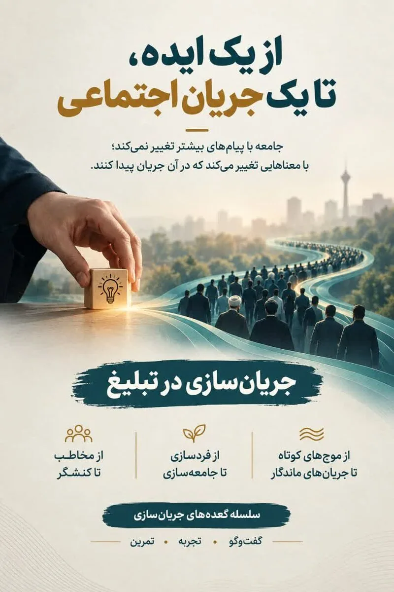 سلسله مباحثات «جریانسازی در تبلیغ» از سوی مرکز دارالحکمه برگزار میشود