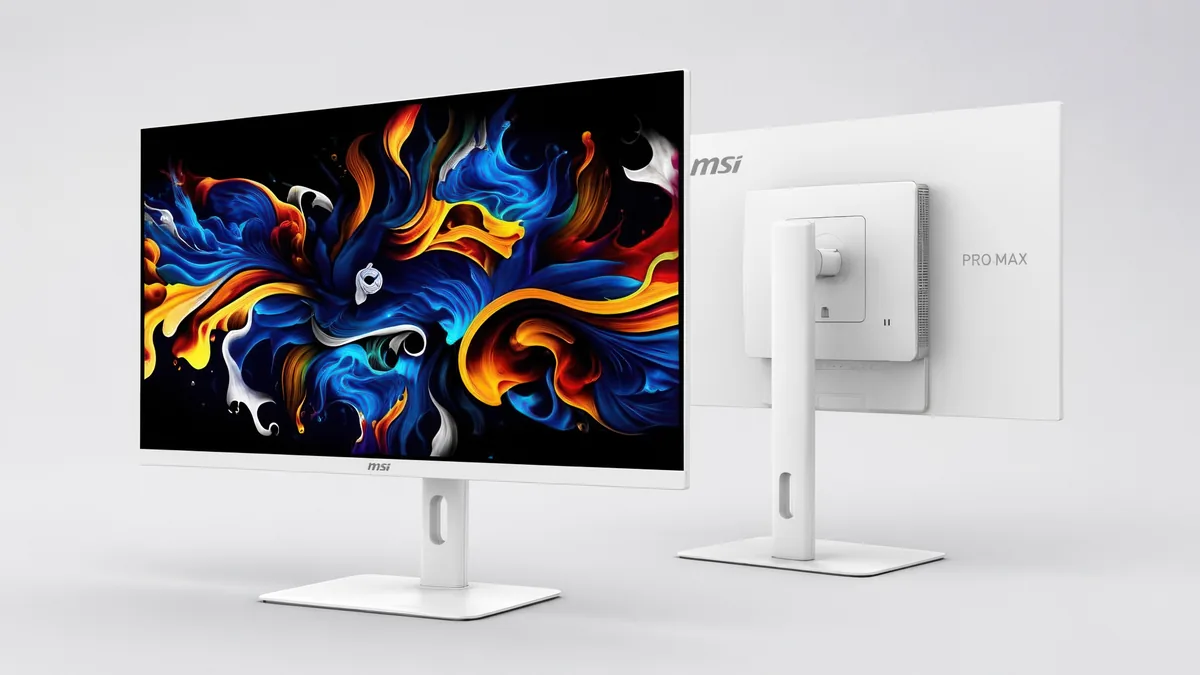 MSI از نخستین مانیتور OLED چاپ جوهرافشان 27 اینچی جهان با وضوح 4K و نرخ نوسازی 120 هرتز رونمایی کرد