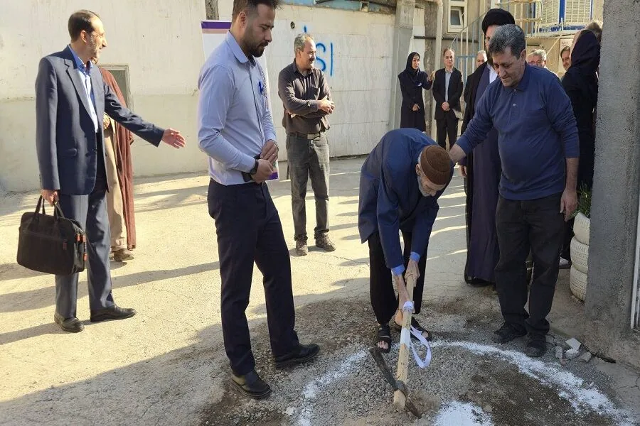 ساخت درمانگاه بیمارستان قمر بنی هاشم به همت خیر نیشابوری آغاز شد