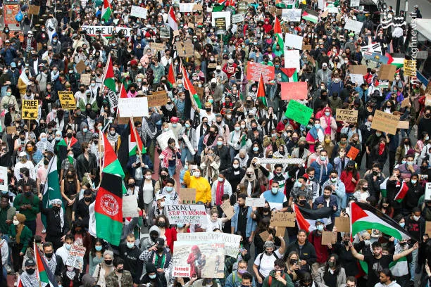 تظاهرات همبستگی با مردم فلسطین در مکزیک