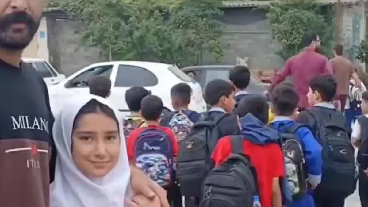 جاده خطرآفرین کیاکلا برای دانش آموزان دردسرساز شد + فیلم