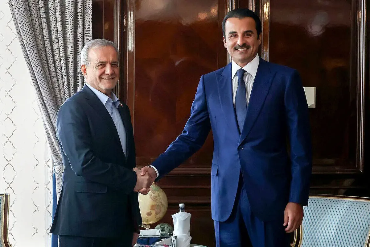 دیدار امیر قطر با پزشکیان و تاکید بر تقویت روابط دوجانبه و توسعه همکاری ها در حوزه انرژی