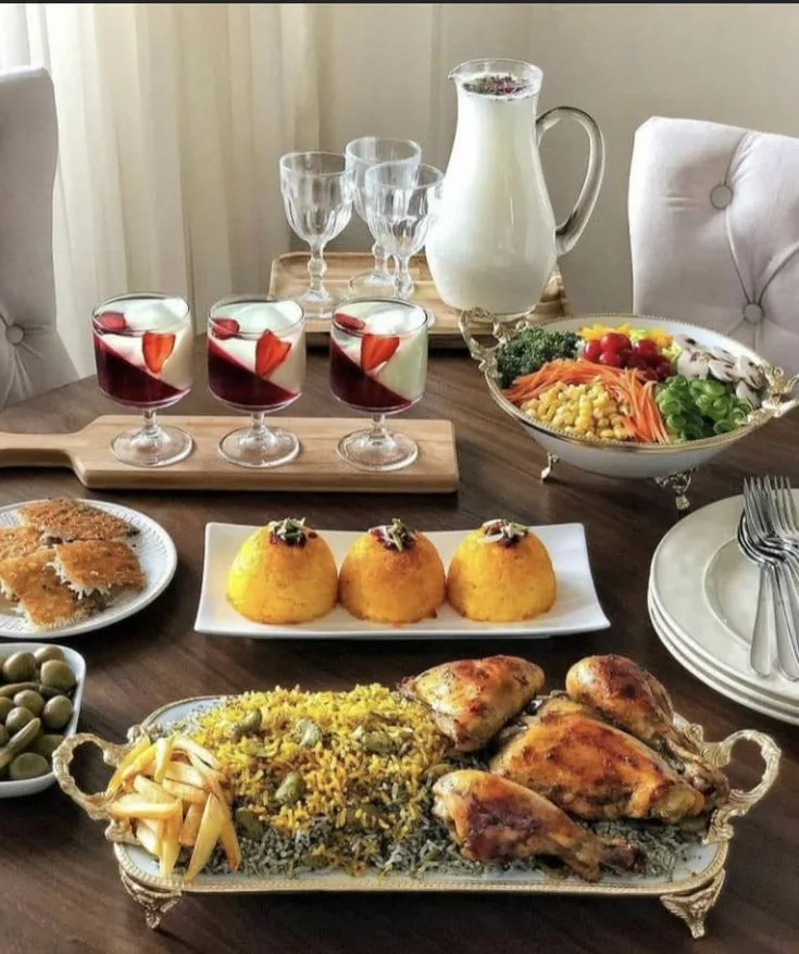 دیزاین میز غذا ایرانی