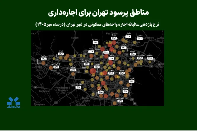 مناطق پرسود تهران برای اجارهداری