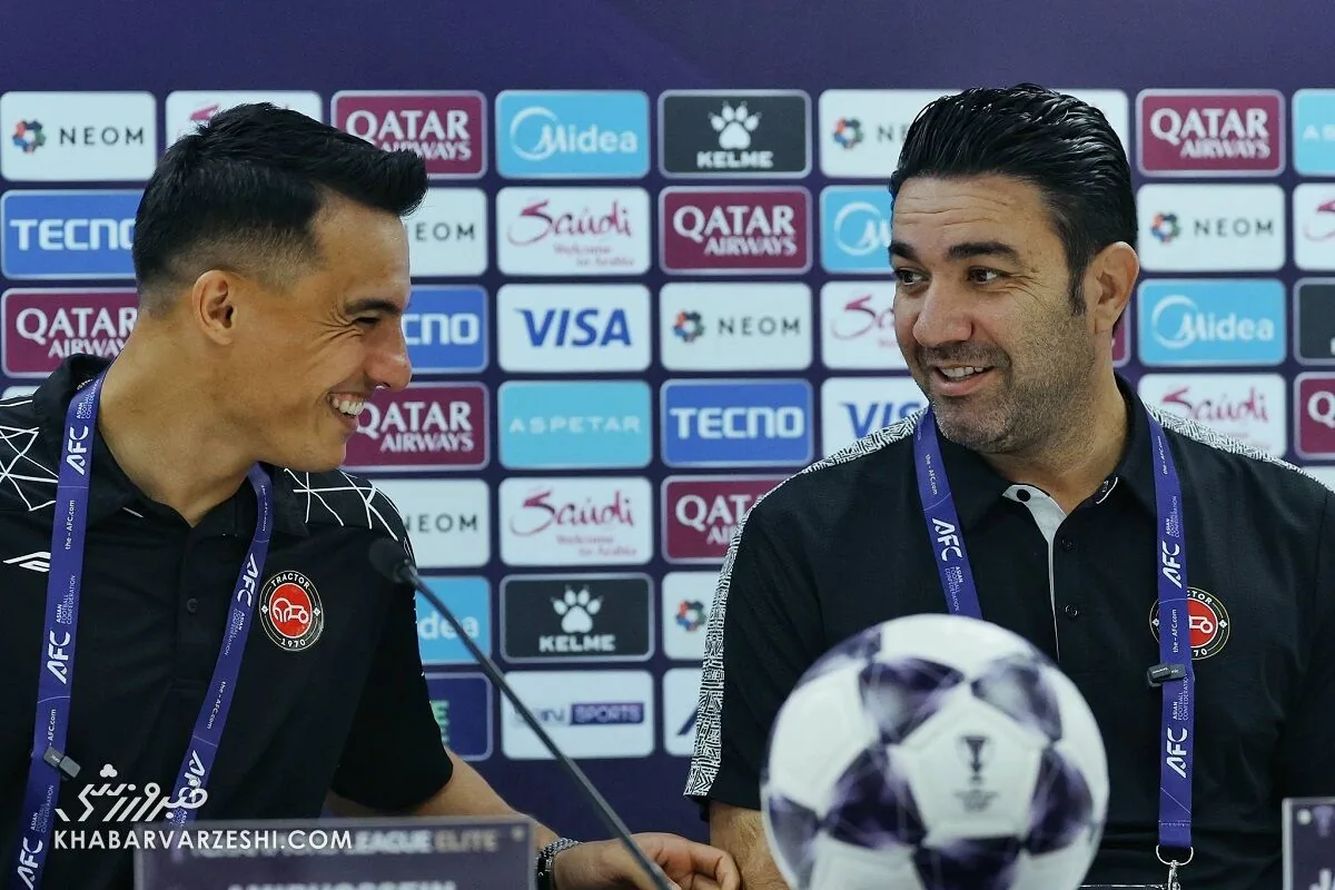 معمای حضور ستاره تاثیرگذار کنار سرمربی؛ حسینزاده مزد گلزنی و صدرنشینی در جدول گلزنان را گرفت یا مصاحبه پیرامون جام جهانی؟!