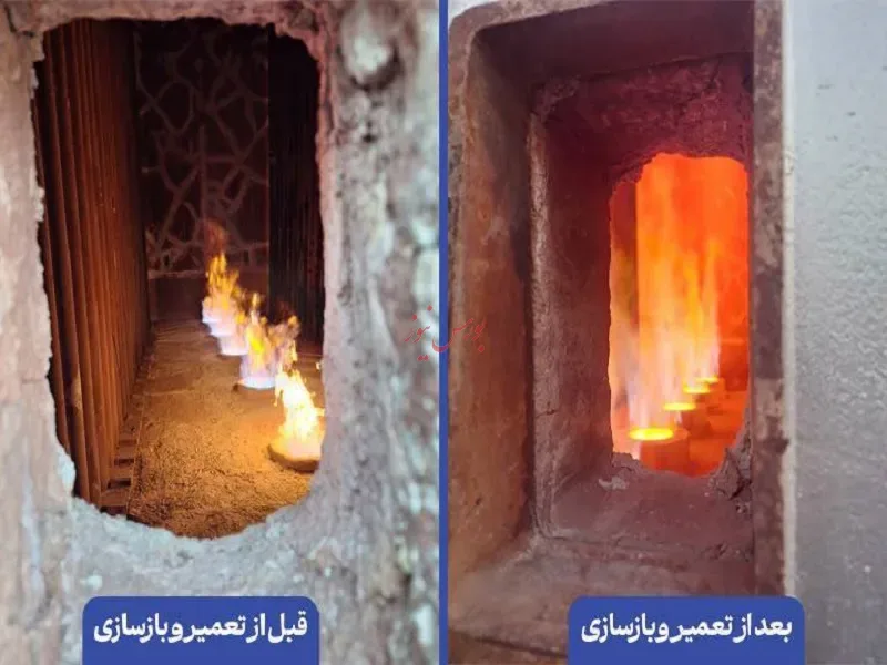کاهش ۷ درصدی مصرف سوخت کوره ۲۰۱ با نوآوری در سیستم مشعل/ صرفهجویی سالانه ۱۷۴ میلیارد تومانی مصرف انرژی