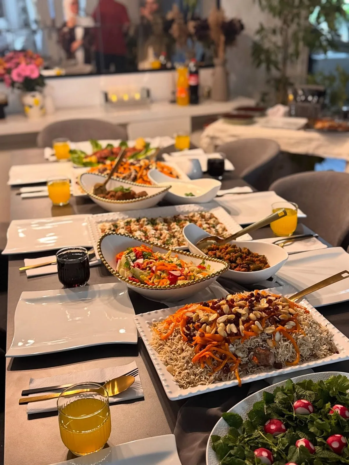 تزیین میز غذا ایرانی