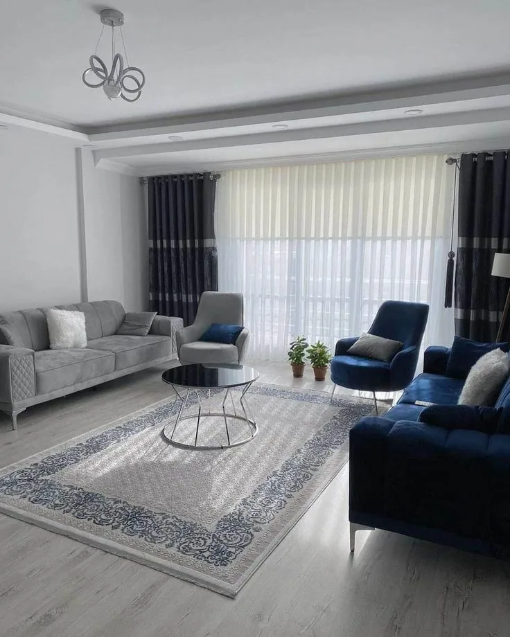 چیدمان با رنگ طوسی