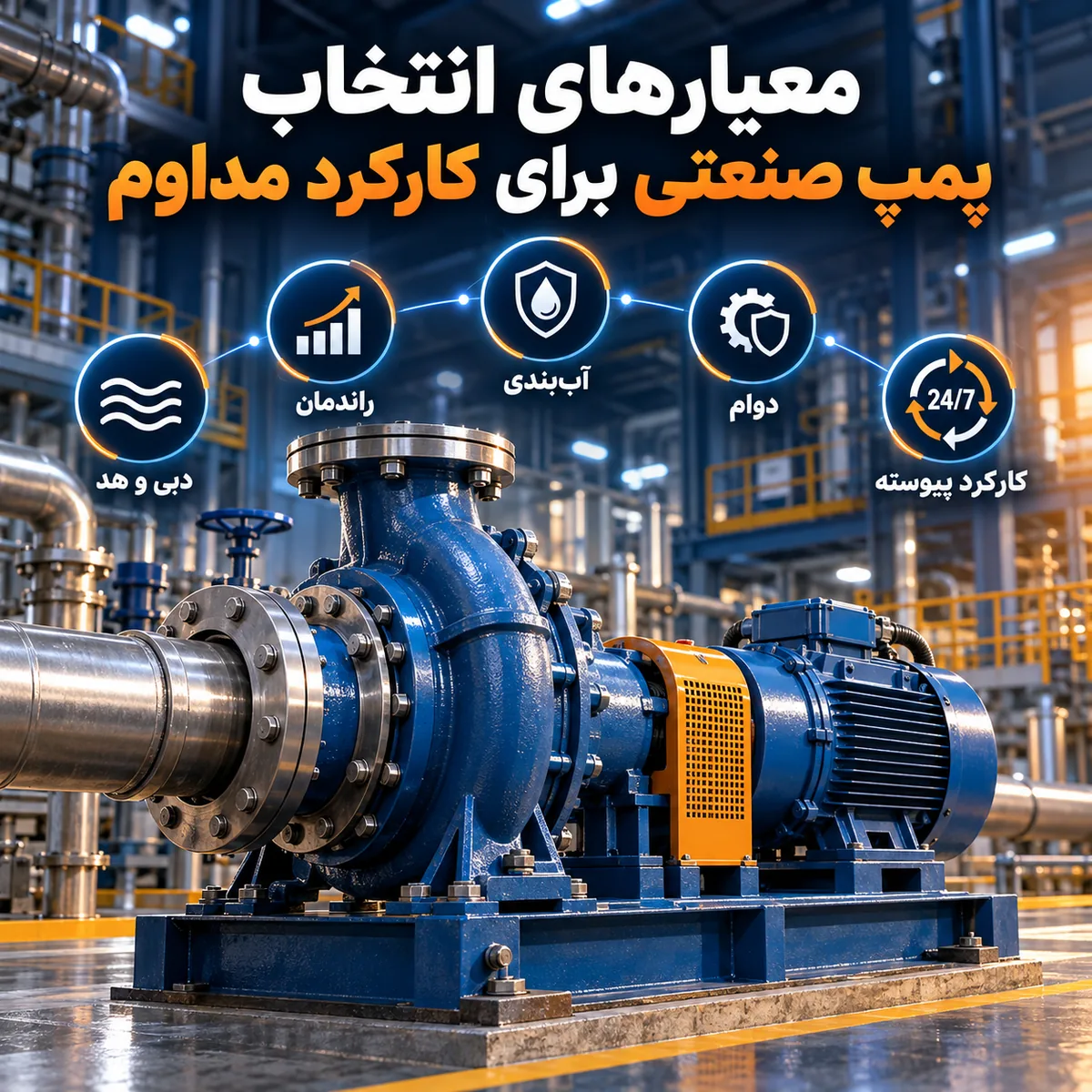 انتخاب پمپ صنعتی