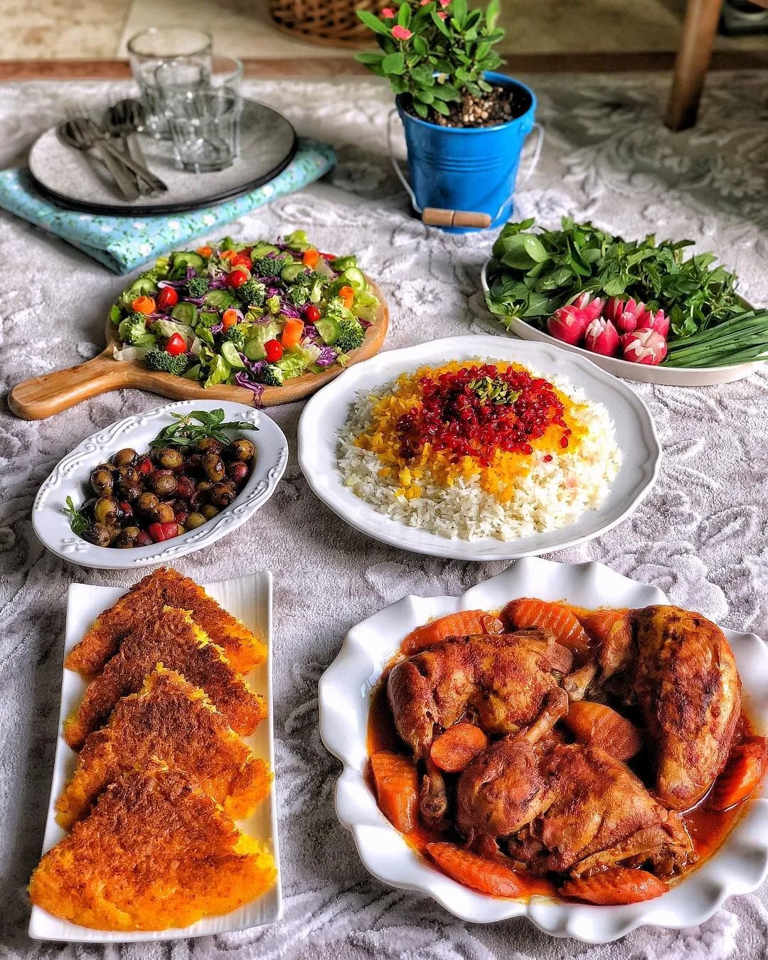 دیزاین میز غذا ایرانی