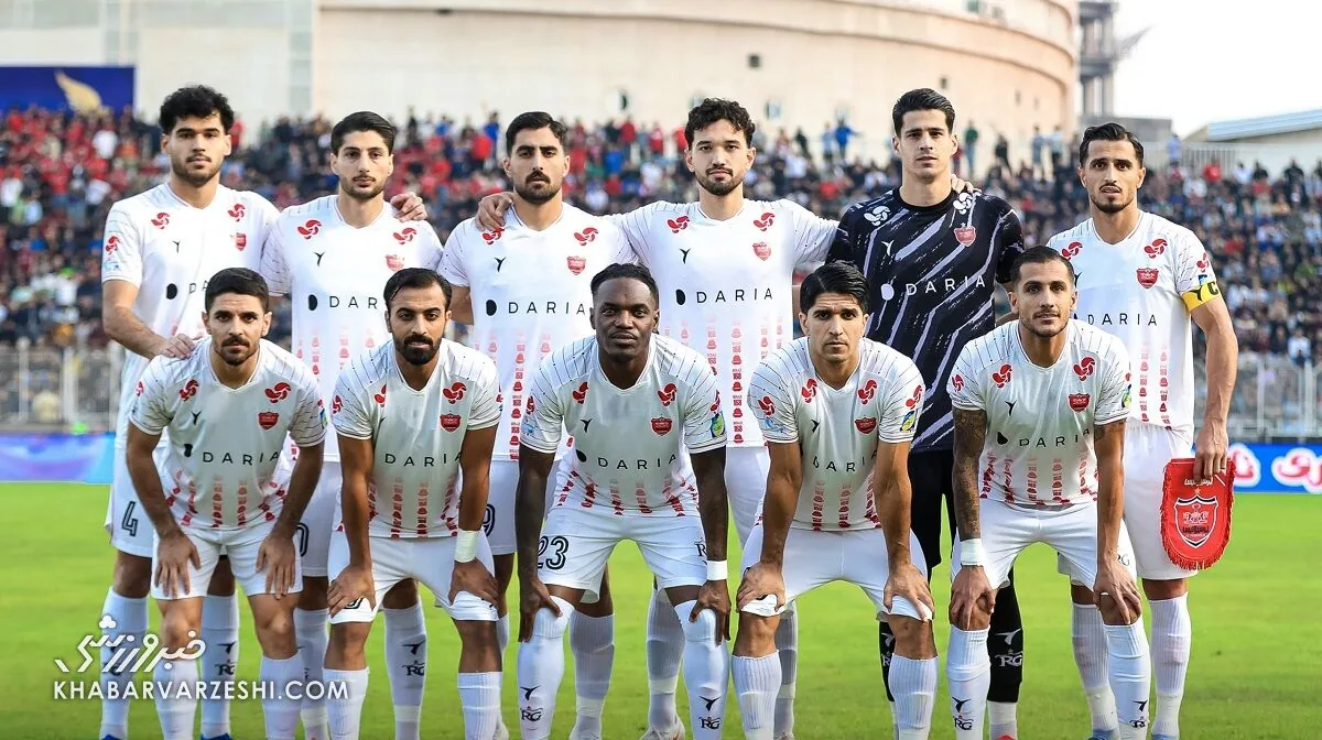 عکس تیمی پرسپولیس مقابل نساجی