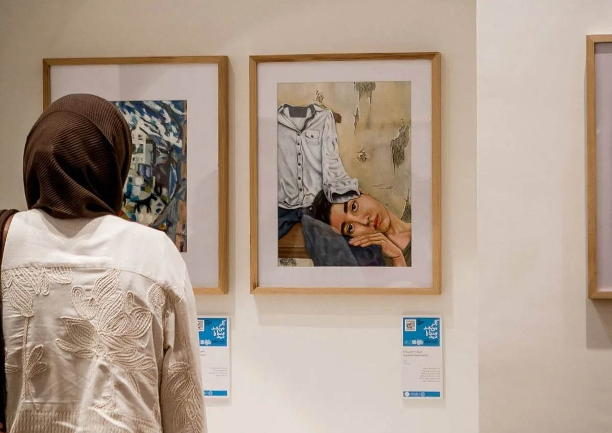 آثار تصویرگری نمایشگاه «اگر میشد صدا را دید» به اشعار شفیعی کدکنی نزدیک است