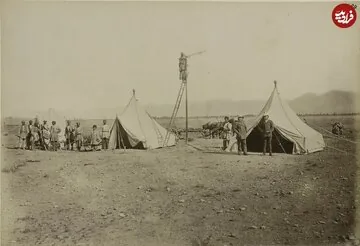 تصویر دیدهنشده از احداث خط تلگراف در دوران قاجار / عکس