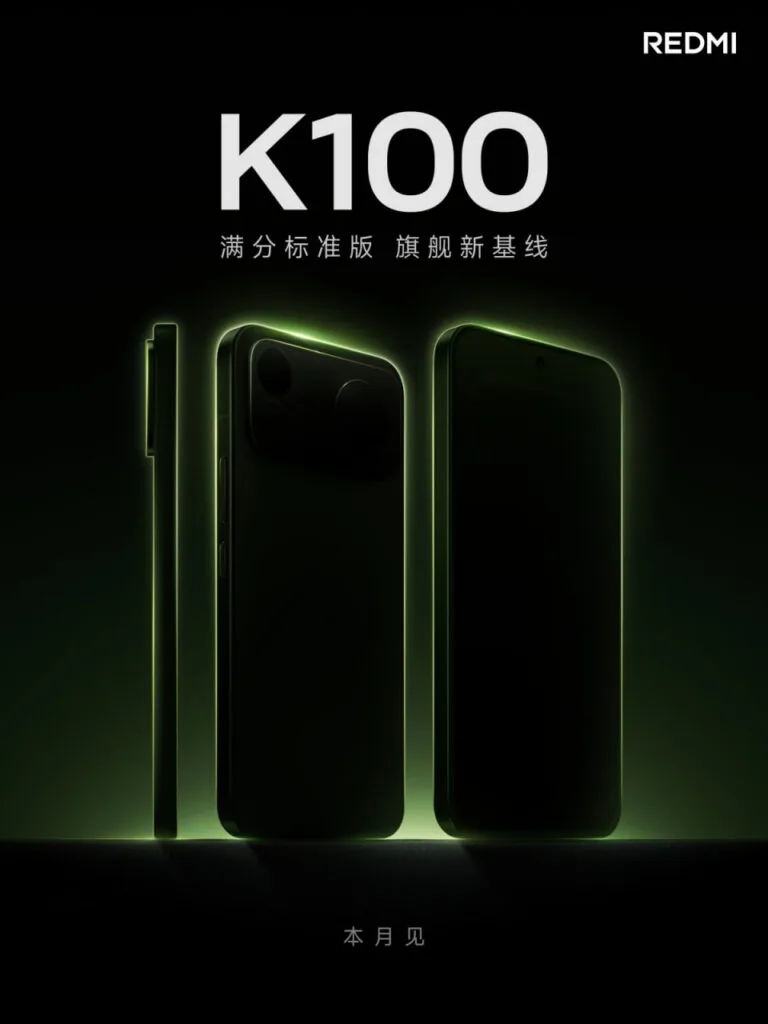 طراحی گوشی ردمی K100