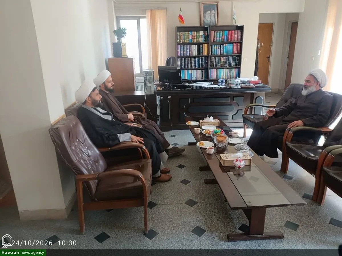دیدار مدیرکل مرکز خدمات حوزه علمیه همدان با دادستان دادسرای ویژه روحانیت غرب کشور