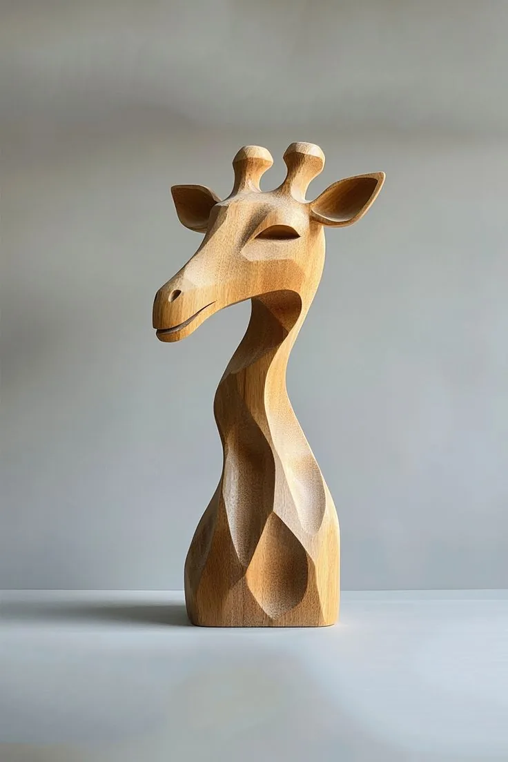 مجسمه چوبی حیوانات
