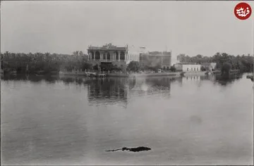 منظره کاخ شیخ خزعل در خرمشهر؛ ۱۰۰ سال قبل / عکس