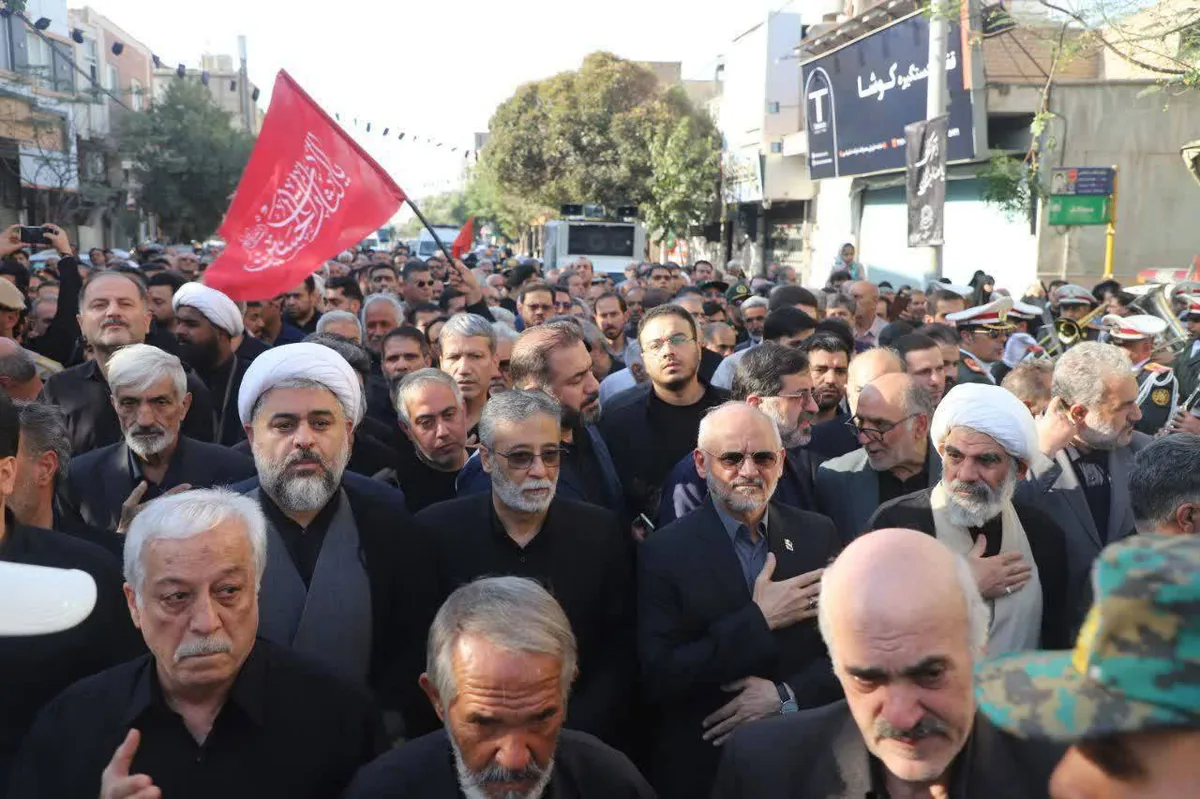 تشییع باشکوه پدر سپهبد شهید سید عبدالرحیم موسوی در قم