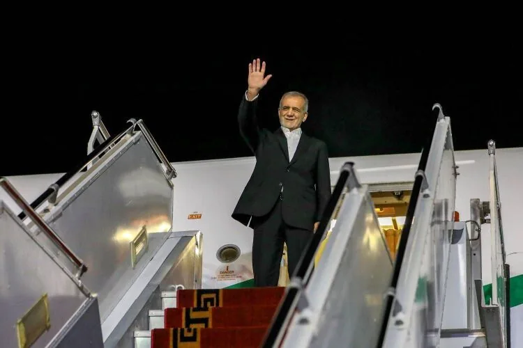 رئیسجمهور تهران را به مقصد مسکو ترک کرد