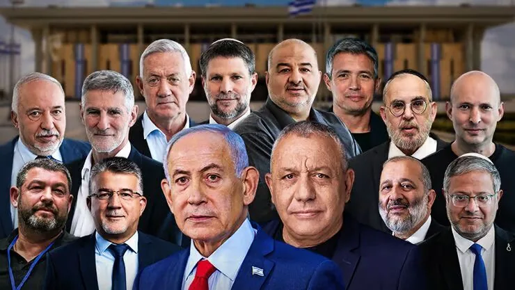 نظرسنجیهای انتخاباتی اسرائیل از پیشتازی ائتلاف رقیب نتانیاهو خبر می دهند