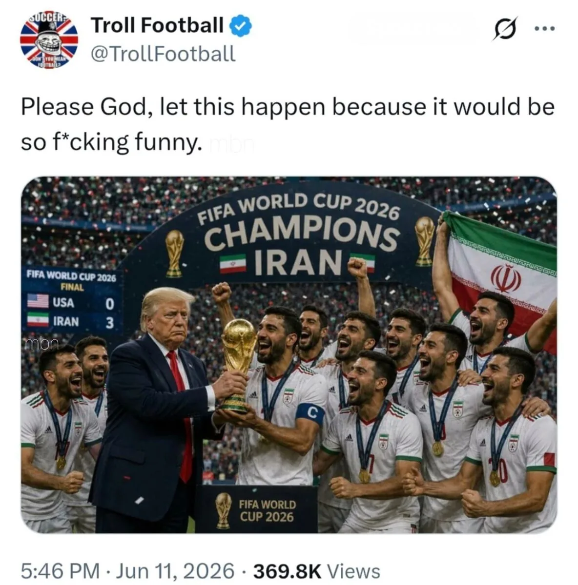 ترامپ جام جهانی را دودستی به ایران داد/ تصویری که مثل بمب ترکید! +عکس
