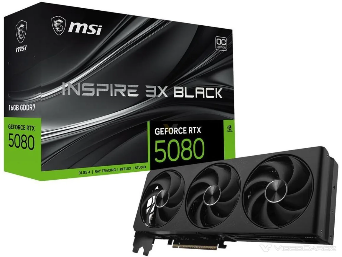 MSI RTX 5080 INSPIRE BLACK