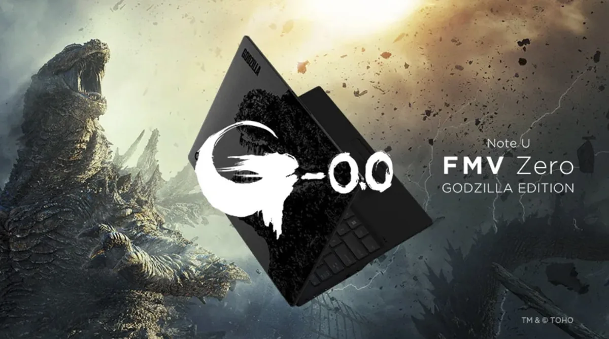 فوجیتسو لپتاپ سبکوزن FMV Zero را با تم گودزیلا عرضه کرد