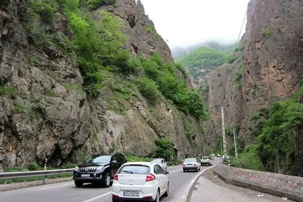 جاده چالوس یکطرفه شد