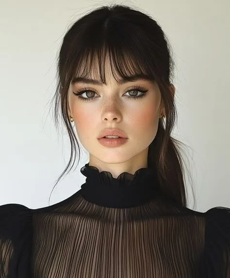 مدل دم اسبی با موی چتری
