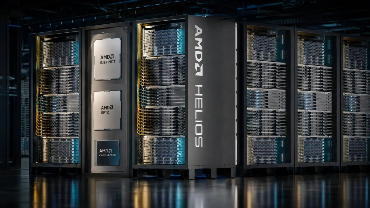 AMD از Helios ابرسامانه نسل بعدی هوش مصنوعی خود رونمایی کرد؛ رقیب جدی برای انویدیا