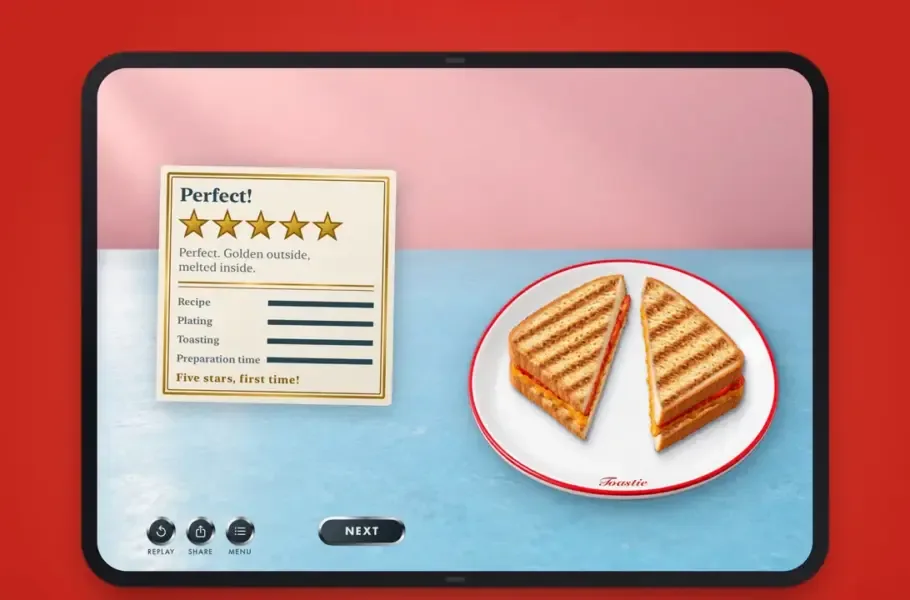 درحالی که اکثر برنامهها برای آیفون Duo بهینه نشدهاند بازی Toastie بهترین تجربه است