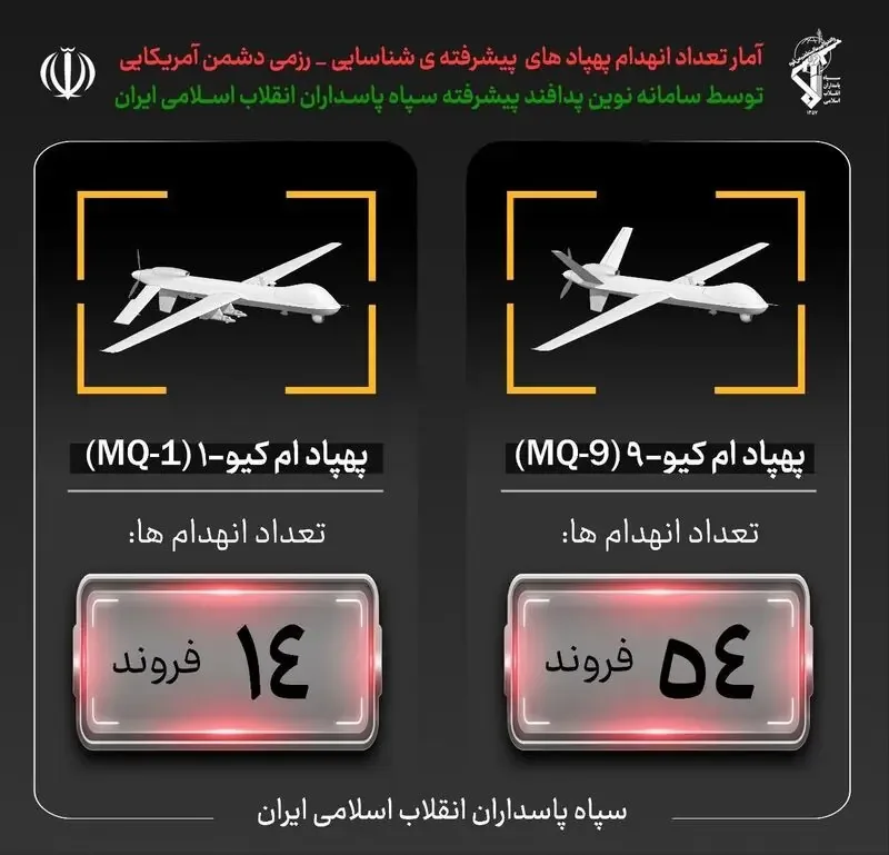 انفجار پهپاد آمریکایی در تنگه هرمز / جنوب کشور قتلگاه MQ1
