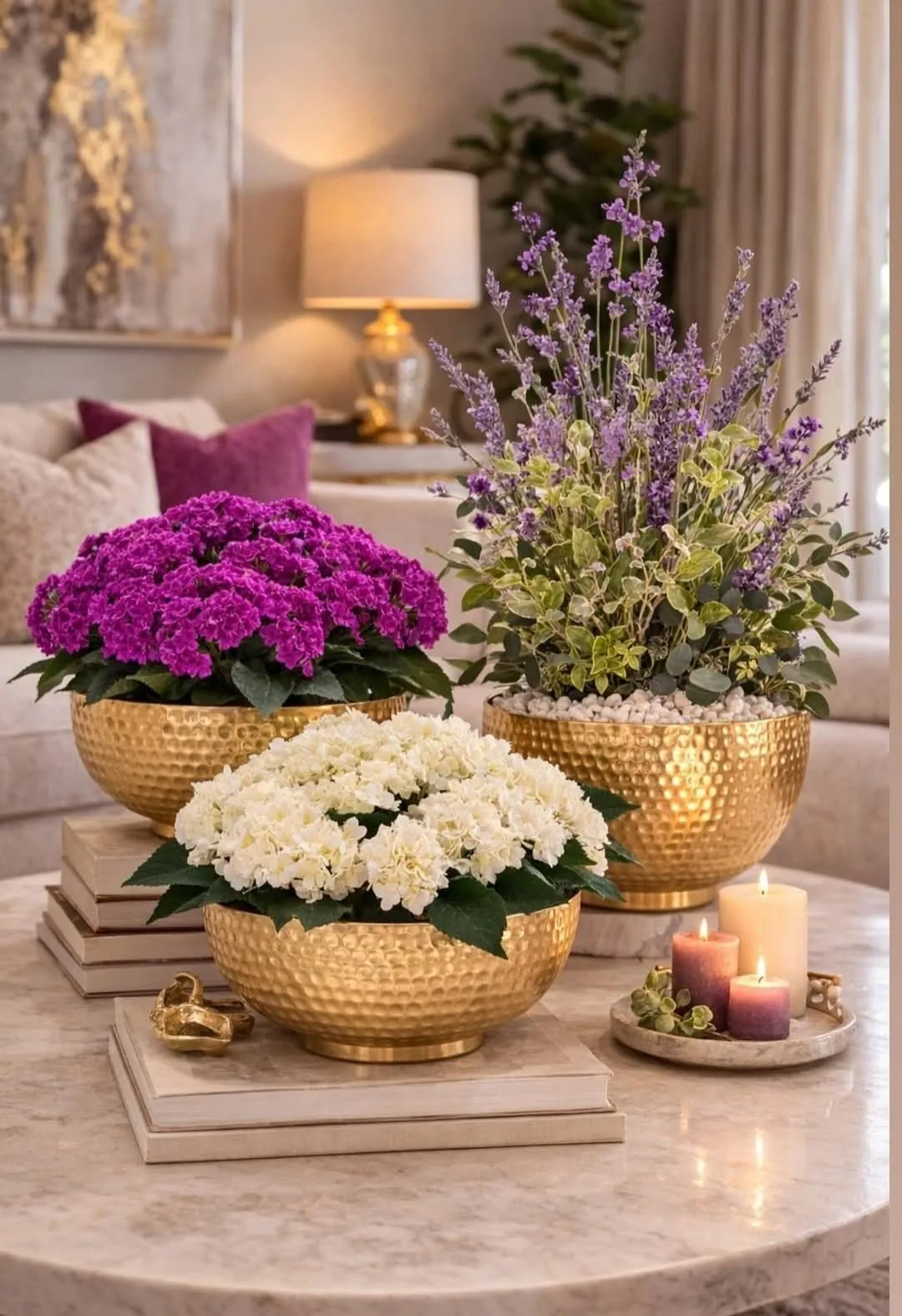 چیدمان روی میز وسط سلطنتی