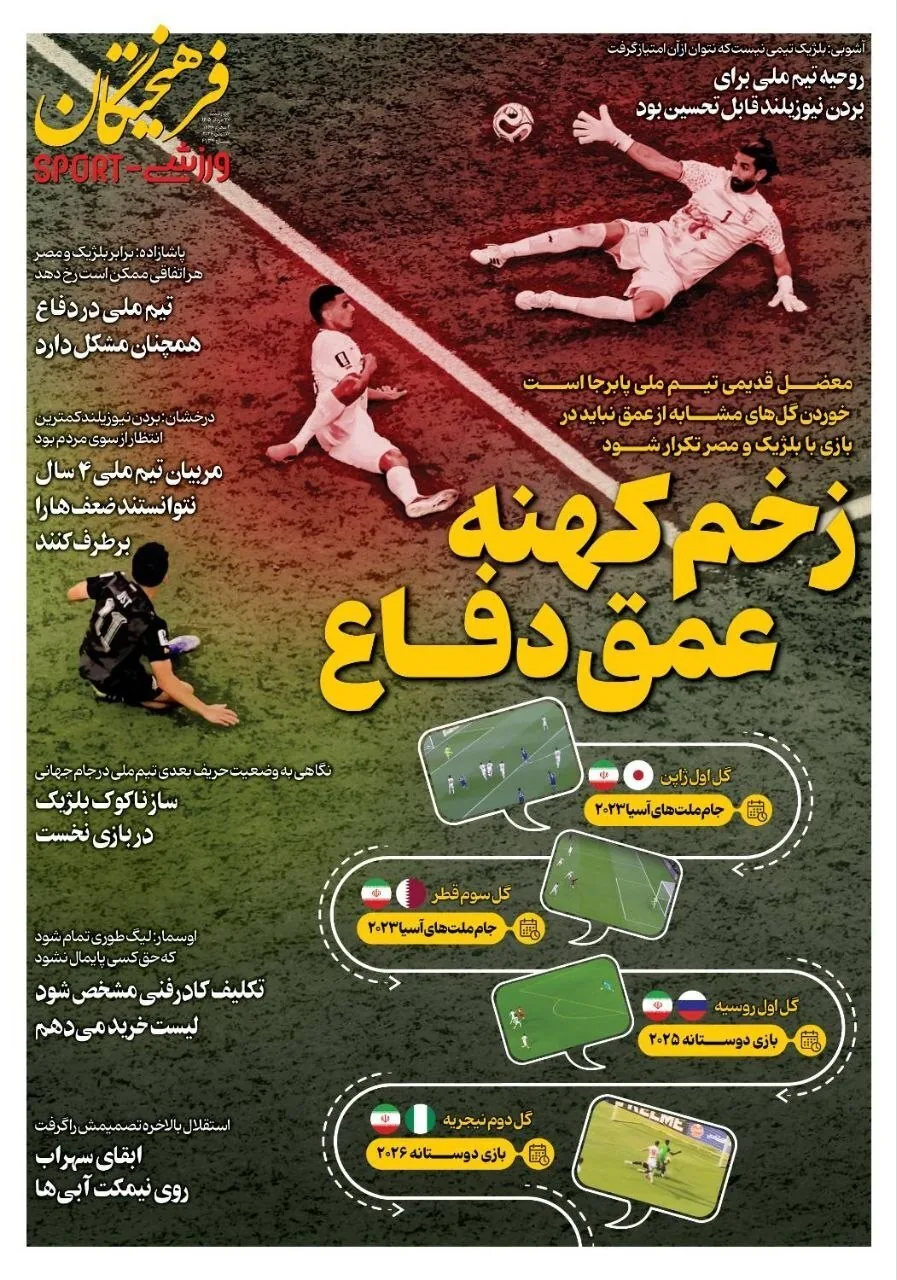 صفحه نخست روزنامه‌ها - چهارشنبه ۲۷ خرداد