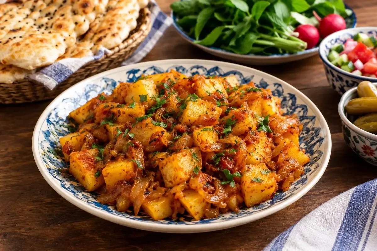 شام امشب با من: طرز تهیه دو پیازه آلو شیرازی؛ غذای ساده و اقتصادی با سیبزمینی و پیاز!